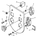 Part Location Diagram of 65120B Briggs and Stratton Panel, Front (Silkscreened)